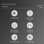 Lámpara LED AquaCube RGB + Control Remoto