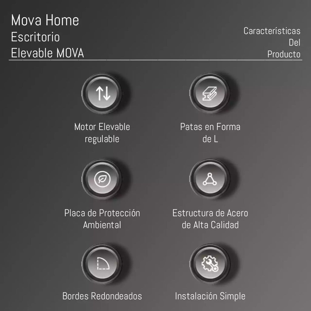 Escritorio Elevable Mova – Ergonomía y diseño en perfecta sintonía
